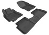 3D MAXpider 2009-2013 Toyota Matrix Kagu 1st & 2nd Row Floormats - Black - L1TY08501509 Photo - Primary