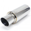 BLOX Racing 63.5mm N1 304 SS Universal Exhaust Muffler w/ Angled Tip - BXEX-00102 Photo - Primary