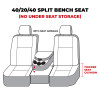 Covercraft 13-16 Dodge RAM Waterproof Polyester SeatSaver Custom Front Row Seat Covers - Grey - SS3435WFGY Photo - out of package