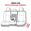 Covercraft 11-24 Dodge Ram Polycotton SeatSaver Custom Second Row Seat Covers - Charcoal - SS8396PCCH Photo - out of package