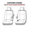Covercraft Endura Waterproof Polyester SeatSaver Custom Second Row Seat Covers - SS8518WFBK Photo - out of package