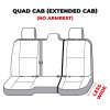 Covercraft 19-23 Dodge RAM 1500 Polycotton SeatSaver Custom Second Row Seat Covers - Grey - SS8537PCGY Photo - out of package