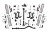 When it comes to your two-door Jeep JL Rubicon, we know you need a lift that won't let you down. Our 3.5 Inch Lift Kit delivers legendary off-road prowess and smooth on-road handling.Increased Ground Clearance: Get ready to conquer those rocky trails and rough terrains like a boss! Our lift kit gives your Jeep Wrangler Rubicon the extra inches it needs to clear obstacles with ease.Front-to-Rear Leveling: Tired of that nose-down stance? Ditch the unbalanced Jeep life with our leveling kit. We bring symmetry to your ride, lifting the front to match the rear, giving you a smooth and steady journey.Tuned Coil Springs for Superior Performance: Your Jeep's handling and ride quality matter, and we get that. Our coil springs come dialed in with OEM spring rates, delivering top-notch handling and a plush ride. Our linear coil rate springs take it up a notch, ensuring impeccable handling and stability, even when the terrain gets wild.Additional Tire Clearance: Who doesn't want bigger, beefier tires? Our lift kit makes room for larger tires (up to 35 inches), giving your Jeep a more aggressive look that will turn heads on and off the road!Heavy-Duty Track Bar: Our included track bar is an absolute beast, constructed from forged solid steel for unparalleled strength and durability. With its massive 1.25-inch outside diameter and rugged OEM-style rubber bushings, it's built to handle anything the off-road throws its way.Durable CV Driveshaft: The factory shaft does not have adequate clearance once lifted and will cause damage to the Rzeppa joint if the driveshaft spins while the suspension is fully flexed or articulated. Rough Country's extended Front CV Driveshaft eliminates this issue allowing you to flex your suspension with more peace of mind!Easy Installation: We know you'd rather be off-roading than in the garage all day. That's why our lift kit is designed for easy installation, so you can hit the trails in no time.