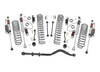 Transform Your Gladiator: Take your Jeep Gladiator JT to the next level with Rough Country's 3.5-inch Suspension Lift Kit. Designed for both adventure seekers and daily drivers, this kit delivers legendary off-road performance while maintaining smooth, confident on-road handling.Conquer Any Terrain with Extra Clearance: Gain the ground clearance you need to tackle rocky trails, deep ruts, and uneven terrain with ease. With room to run up to 37-inch tires, your Gladiator will turn heads with a bold, aggressive stance that commands attention on and off the road.Perfectly Level Stance: Eliminate that factory nose-down look with a front-to-rear level lift. This balanced setup not only enhances your Gladiator's appearance but also provides a more stable and predictable ride over any surface.Optimized Coil Spring Performance: Featuring OEM-tuned coil springs, this kit delivers exceptional ride comfort and precise handling. Dual-rate spring technology enhances load support and off-road stability, ensuring your Jeep performs flawlessly whether you're cruising highways or crawling over rocks.Heavy-Duty Forged Track Bar: Keep your axles perfectly centered with our solid forged steel track bar and rear track bar bracket. Boasting a massive 1.25-inch outside diameter and durable OEM-style rubber bushings, it provides unmatched strength and long-lasting performance against the toughest terrain.Quick and Hassle-Free Installation: No need to spend a full weekend in the garage. This lift kit is designed for a straightforward, bolt-on installation, so you can get back to what really matters, hitting the trails.Custom Shock Options for Every Adventure: Tailor your ride to your driving style with multiple shock options, including nitrogen-charged N3, V2, M1 Monotube, or our premium M1R shocks. Whether you want maximum off-road control or all-around versatility, Rough Country lets you build your lift your way.With Rough Country's 3.5-inch Suspension Lift Kit, you're not just upgrading your Jeep, you're unlocking its full off-road potential. Take command of the trail, enjoy a smoother ride, and give your Gladiator the presence it deserves.
