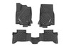 Introducing Flex-Fit floor mats - the ultimate enhancement for your vehicle's interior and built tough to handle any challenge. Crafted from premium rubber-like material, these mats are as durable as they come, perfectly tailored to fit your vehicle's unique shape for a seamless finish.Stock floor mats just don't cut it for adventurers. They get trashed by mud, don't hold up to spills, and leave your carpets a mess. Give your ride the all-weather protection it deserves with Rough Country's Flex-Fit Floor Mats, the perfect solution for keeping your vehicle clean and protected.All-Weather Protection: Engineered to fit your vehicle perfectly, these mats provide top-notch defense against snow, mud, sand, saltwater, and more.Spill Saver Lip: Don't sweat the spills! Our mats feature a Spill Saver Lip that prevents liquids from reaching your carpet, so you can enjoy your coffee on the go without worry.Non-Slip, Textured Surface: Stay in control no matter the terrain with our mats' non-slip, textured surface, designed to keep your feet firmly planted while driving.Easy to Clean and Maintain: Cleaning up is a breeze! These mats are detachable and easy to clean, so you can spend less time on maintenance and more time hitting the road.Premium Materials: Constructed from a rubber-like TPE material, these mats are built to withstand extreme temperatures without cracking or warping. They will stay flexible and functional for the long haul.Effortless Installation: Forget wrestling with bulky mats. Flex-Fit Mats slide right into place for a quick and frustration-free installation.Upgrade your vehicle's defense against the elements with Rough Country's Flex-Fit Floor Mats. They'll keep your carpets looking fresh and give you peace of mind on every adventure.