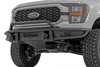 Take your truck's off-road capability and style to the next level with this rugged, trail-ready upgrade. Built for performance and designed to turn heads, this bumper is ready for any adventure.Sleek & Bold Design: Constructed with durable 2-inch diameter tubing and finished in a corrosion-resistant Satin Black coating, this bumper delivers a bold, aggressive look that complements your F-150's rugged stance.Trail-Ready Strength: Equipped with a heavy-duty D-ring set boasting a massive 4.75-ton capacity, this bumper provides reliable recovery points for your toughest adventures.Ultimate Off-Road Protection: An integrated skid plate shields vital components from rocks, debris, and rough terrain, while the bolt-on stinger bar enhances front-end protection and style.Built-In Light Bar Mount: The stinger bar isn't just for protection - it also functions as a sturdy mount for an LED light bar, giving you the flexibility to enhance nighttime visibility on the trails.With bold styling, unbeatable strength, and essential off-road features, Rough Country's Front Tubular Bumper is the game-changing upgrade your F-150 deserves. Ditch the stock look and conquer the trails with confidence!