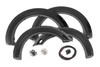 Add aggressive good looks quickly and easily with Rough Country's Fender Flares. Nothing compliments a new lift, wheels, and tires like a set of stylish, mean-looking fender flares. Rough Country's Fender Flares are designed with a simulated riveted look. These fender accessories bolt-on quickly and easily in a few secure mounting points, making installation a cinch. No cutting or drilling is required to install, and these flares can be easily removed and return your truck to stock! These UV treated fender flares ship in flat-black or can easily be painted to match your vehicle, and are designed to withstand the sun, rain and other elements of nature. Rough Country Fender Flares are guaranteed to be free of defects for 3 years!