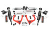 Rough Country's 3.5in Bolt-On Kit offers easy installation and aggressive good looks at an incredible value. Take your truck to new heights with this excellent option for 07-17 Tundra pickups.This kit features a set of high-quality, tubular Upper Control Arms designed to make alignment adjustments easier and durable rubber bushings. These arms are designed to promote a factory-like geometry by keeping the ball joint at optimum angles after lifting. This design allows for an improved, greater range of motion from the ball-joint, with less stress, wear and tear.Rough CountryΓÇÖs 3.5-inch Bolt-On Kit features V2 Monotube Nitrogen-charged shocks, giving your truck incredible ride-quality both on and off-road. Also included are a set of durable loaded struts and fabricated rear blocks to provide lift height from front to rear. Once installed, this kit gives your truck plenty of ride height for larger tires while offering a clean, level look from front to rear.This all-inclusive kit comes with everything you need, and installation is a piece of cake compared to other kits on the market! Featuring a 100% bolt-on installation process that requires zero cutting or drilling, this kit can be installed using common tools in a home garage, and allows the truck to be returned to stock at any time if so desired. Best of all this kit features Rough CountryΓÇÖs Lifetime Replacement Warranty.