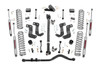 When it comes to your four-door Jeep JL Rubicon, we know you need a lift that won't let you down. Our 3.5 Inch Lift Kit delivers legendary off-road prowess and smooth on-road handling.Increased Ground Clearance: Get ready to conquer those rocky trails and rough terrains like a boss! Our lift kit gives your Jeep Wrangler Rubicon the extra inches it needs to clear obstacles with ease.Front-to-Rear Leveling: Tired of that nose-down stance? Ditch the unbalanced Jeep life with our leveling kit. We bring symmetry to your ride, lifting the front to match the rear, giving you a smooth and steady journey.Tuned Coil Springs for Superior Performance: Your Jeep's handling and ride quality matter, and we get that. Our coil springs come dialed in with OEM spring rates, delivering top-notch handling and a plush ride. Our linear coil rate springs take it up a notch, ensuring impeccable handling and stability, even when the terrain gets wild.Additional Tire Clearance: Who doesn't want bigger, beefier tires? Our lift kit makes room for larger tires (up to 35 inches), giving your Jeep a more aggressive look that will turn heads on and off the road!Heavy-Duty Track Bar: Our included track bar is an absolute beast, constructed from forged solid steel for unparalleled strength and durability. With its massive 1.25-inch outside diameter and rugged OEM-style rubber bushings, it's built to handle anything the off-road throws its way.Durable CV Driveshaft: The factory shaft does not have adequate clearance once lifted and will cause damage to the Rzeppa joint if the driveshaft spins while the suspension is fully flexed or articulated. Rough Country's extended Front CV Driveshaft eliminates this issue allowing you to flex your suspension with more peace of mind!Easy Installation: We know you'd rather be off-roading than in the garage all day. That's why our lift kit is designed for easy installation, so you can hit the trails in no time.