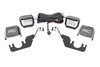 COMMAND THE DARK with Rough CountryΓÇÖs Rear-Facing Cube LED Kit for Kawasaki Teryx models. This handy solution includes everything you need to upgrade your Teryx with a set of 2-inch or 3-inch LED light cubes at the back of the cage for outstanding illumination.\
Whether youΓÇÖre off the beaten path at sunset or gathering all your gear before dawn, youΓÇÖll be glad to have access to additional lighting power to tackle the task at hand. With up to 13,500 lumens and 140 watts of high-intensity CREE LED output, youΓÇÖre sure to have plenty of LED power. Take your pick of our black-series 2-inch LED Cube or our 3-inch Wide Angle LED Cube!\
These all-weather lights feature a durable, IP67 Waterproof, die-cast aluminum housing and include a premium wiring harness with toggle switch and in-line fuse. Best of all, this easy-to-install kit features a 100% bolt-on installation procedure allowing you to upgrade your Defender quickly and easily! DonΓÇÖt miss this opportunity to upgrade your UTV with one of the best Kawasaki Teryx Accessories available!