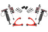 Conquer Trails with Confidence - Lift, Level, and Lead the Pack: Take your off-road capability to the next level with this all-inclusive Rough Country Lift Kit, engineered for superior performance and rugged durability. Whether you're eyeing a set of oversized tires or just want the extra clearance to navigate rocks and ruts, this kit delivers unbeatable value and versatility.Boosted Ground Clearance & Fully Reversible Design: Gain the height you need to dominate uneven terrain and clear large obstacles without sacrificing ride quality. Plus, when you're ready to revert to stock height, the fully reversible design makes it easy to return to factory specs.High-Articulation Forged Control Arms: Get superior flexibility and simplified installation with POM ball joints already pre-installed. These heavy-duty arms boast a low-friction ball race and oversized joint design for maximum wheel articulation and a maintenance-free experience. For added style, the control arms are also available in a striking red finish-perfect for those looking to add a bold accent to their suspension setup.Customizable Shock Options for Your Ride Style: From Rough Country's reliable N3 shocks to the elite Vertex reservoir series, this kit is fully compatible with all shock and strut options so you can tailor your suspension setup to match your driving needs.