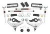 Rough Country's 3in Bolt-On Kit offers easy installation and aggressive good looks at an incredible value. Take your truck to new heights with this excellent option for GM HD Models.\
This kit features a set of high-quality, tubular Upper Control Arms with durable rubber bushings. These arms are designed to promote a factory-like geometry by keeping the ball joint at optimum angles after lifting. This design allows for an improved, full range of motion from the ball-joint, with less stress, wear and tear.\
This kit also features a set of durable, forged torsion bar keys, offering uncompromising strength and rigidity over factory keys. A set of front and rear N3 Nitrogen-charged shocks are also included in the kit, giving your truck incredible ride-quality both on and off-road. Once installed, this kit gives your truck plenty of ride height for up to larger tires while offering a clean, level look from front to rear.\
This all-inclusive kit comes with everything you need, and installation is a piece of cake compared to other kits on the market! Featuring a 100% bolt-on installation process that requires zero cutting or drilling, this kit can give your truck a huge transformation while preserving the ability to return to stock if needed. Best of all this kit features Rough CountryΓÇÖs Lifetime Replacement Warranty!