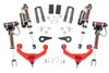 Rough Country's 3.5in No-Cut Kit offers easy installation and aggressive good looks at an incredible value. Take your truck to new heights with this excellent option for GM HD Models.This kit features a set of high-quality, tubular Upper Control Arms with a reinforced gusset plate and durable rubber bushings. These arms are designed to promote a factory-like geometry by keeping the ball joint at optimum angles after lifting. This design allows for an improved, full range of motion from the ball-joint, with less stress, wear and tear.This kit also features a set of durable, forged torsion bar keys, offering uncompromising strength and rigidity over factory keys. A set of front and rear N3 Nitrogen-charged shocks are also included in the kit, giving your truck incredible ride-quality both on and off-road. Once installed, this kit gives your truck plenty of ride height for up to 33in tires while offering a clean, level look from front to rear.This all-inclusive kit comes with everything you need, and installation is a piece of cake compared to other kits on the market! Featuring a 100% bolt-on installation process that requires zero cutting or drilling, this kit can be installed using common tools in a home garage, and allows the truck to be returned to stock at any time if so desired. Best of all this kit features Rough CountryΓÇÖs Lifetime Replacement Warranty.