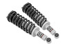 Do you want a great-looking truck that still rides like the day you bought it? Our Nitrogen-charged, loaded struts add superior ride quality to your truck while maintaining a stock, factory ride height. Each strut includes a pre-loaded coil for lightning-fast installation without the need for complicated strut disassembly.\
Rough CountryΓÇÖs Performance N3 Struts feature a massive bore and chrome-hardened piston rod with a leak-proof piston seal for exceptional durability during off-road use. Each strut is specifically tuned for its intended application and includes a variable dampening system for outstanding handling and control on all road conditions. These Performance N3 Struts offer improved tire contact with the road for increased stability and performance.\
These struts are engineered to fit perfectly on each intended application and feature a pre-installed coil spring for easy installation without the need for strut disassembly. Simply remove your factory strut and replace it with this easy, convenient system. Add this upgrade to your lift kit for an increased ride quality that mimics the factory responsiveness and handling of the OE strut. Includes a 3-year Limited Warranty.
