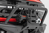 Don't let a winch installation rob you of your Ford Bronco's camera functionality -- Rough Country's Front Camera Relocation Bracket has you covered! Our bracket relocates your camera from the grille to the winch fairlead, ensuring clear visibility during all your adventures. Crafted from robust 11-gauge material and custom-bent to perfectly fit our high mount kit with safari bar, this bracket is built to last. The camera clamp bracket, made from durable 14-gauge material, adds extra strength. With a sleek, flat black powder coat finish, it not only performs but looks great too. And here's the bonus ΓÇô you can keep an eye on your winch cable entering the winch drum. Take your Bronco to the next level with Rough CountryΓÇÖs Front Camera Relocation Bracket!