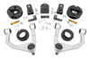 Transform Your Truck.ΓÇ»Make a bigger, bolder statement with Rough Country's 2.5 -Inch Lift Kit for your Tundra TRD Pro. Our 2.5-inch kit gives your new Tundra impressive good looks while overcoming the age-old problem of the nose-down look from the factory. And since this kit allows you to run larger-sized tires, you'll be able to conquer even more terrain! So whether you're looking to add some extra clearance for off-road adventures or want a tougher, more aggressive look for your Tundra, Rough Country has you covered.\\
Ultimate Upgrade. This rugged and durable lift kit is perfect for taking your Tundra to the next level. The new upper control arms keep ball joints at optimum angles for less wear and tear and include durable rubber bushings. It also features airbag spacers with new sensor arms for correct positioning. A rear track bar bracket keeps the axle centered under the rear of the truck, and a rear shock relocation bracket allows you to retain the use of factory rear shocks.\\
Installation.ΓÇ»Rough Country's 2.5-inch suspension lift kit for your Toyota Tundra is designed to take your truck to a new level of capability and style. With no cutting or drilling required, this easy bolt-on installation takes approximately 4-6 hours to complete.\\
Lifetime Replacement Warranty.ΓÇ»Rough Country's 2.5" Lift Kit is backed with a lifetime replacement warranty for manufacturer defects. As such, the product is protected from structural and workmanship damage after the date of purchase. With our industry-leading warranty, give yourself peace of mind when using Rough Country's Suspension products!