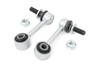 Improve Your Stability. Nothing can ruin your off-road experience, quite like sway bar links that are too weak to support the weight of your Toyota Tundra. Rough Country's Front-End Sway Bar Links smooth the motion transfer between the sway bar and the control arm and improve your Tundra's handling, steering, and stability. They're a perfect replacement for off-roaders who like to go rock crawling or for drivers who want to get the most out of their vehicle's handling.\
Heavy-Duty Construction. Rough Country's Front Sway Bar Links are made from high-strength material for maximum toughness, durability, and corrosion resistance. Whether you're looking for a fix that'll make your ride more stable and secure or want to improve how it handles in general - these front sway bar end links will provide exactly what's needed!\
Installation.ΓÇ»Your purchase includes all the necessary mounting hardware you need to bolt these front sway bar end links onto your Tundra. Installation can be completed in 2-3 hours.\
Limited Lifetime Replacement Warranty. Rough Country's products are backed with a limited lifetime replacement warranty towards manufacturer defects. As such, the product is protected from structural and workmanship damage after the date of purchase. With our industry-leading warranty, give yourself peace of mind when using Rough Country's products!