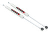 Whether you're tackling tough terrain or smooth city streets, Rough Country's Nitrogen-charged M1 Monotube Shock Absorber leads the way, delivering impeccable ride quality and performance mile after mile. Rough Country's Monotube M1 Shocks feature an internal floating piston design that keeps the shock oil and high-pressure nitrogen separate. The result is a lightning-fast reaction with no cavitation - just unbridled vibration damping at each and every obstacle. The M1 Monotube Shock Absorber is more than an upgrade - it's a true performance shock. Each shock features a steel body that is brushed and glavanized boasting a passivation sealing technology that is sure to withstand the elements. The internal 46mm digressive piston offers countless years of durability. The M1 is designed to be mounted body-up for a more interesting look on the vehicle.