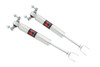 Whether you're tackling tough terrain or smooth city streets, Rough Country's Nitrogen-charged M1 Monotube Shock Absorber leads the way, delivering impeccable ride quality and performance mile after mile. Rough Country's Monotube M1 Shocks feature an internal floating piston design that keeps the shock oil and high-pressure nitrogen separate. The result is a lightning-fast reaction with no cavitation - just unbridled vibration damping at each and every obstacle. The M1 Monotube Shock Absorber is more than an upgrade - it's a true performance shock. Each shock features a steel body that is brushed and glavanized boasting a passivation sealing technology that is sure to withstand the elements. The internal 46mm digressive piston offers countless years of durability. The M1 is designed to be mounted body-up for a more interesting look on the vehicle.