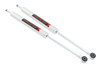 Whether you're tackling tough terrain or smooth city streets, Rough Country's Nitrogen-charged M1 Monotube Shock Absorber leads the way, delivering impeccable ride quality and performance mile after mile. Rough Country's Monotube M1 Shocks feature an internal floating piston design that keeps the shock oil and high-pressure nitrogen separate. The result is a lightning-fast reaction with no cavitation - just unbridled vibration damping at each and every obstacle. The M1 Monotube Shock Absorber is more than an upgrade - it's a true performance shock. Each shock features a steel body that is brushed and galvanized boasting a passivation sealing technology that is sure to withstand the elements. The internal 46mm digressive piston offers countless years of durability. The M1 is designed to be mounted body-up for a more interesting look on the vehicle.