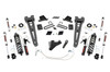 Superior Ride Quality. Take your third-generation Ford Super Duty to new heights with Rough Country's 6-inch Radius Arm Coilover Conversion Suspension Lift! This all-inclusive kit comes with everything you need for a total transformation of your truck. Run up to 37in tires while preserving the smooth, factory ride quality with this impressive upgrade.\
Durable Components. When changing a vehicle's suspension, the key to preserving ride quality is keeping the geometry of all suspension components as close to their factory angles as possible. Rough Country's new 6-inch Radius Arm Suspension Lift features a set of ultra-durable Radius Arms, precision fit to bolt right into the factory mounts for an easier install and a more factory-like angle. At 27lbs each, these beefy, upgraded Radius Arms dwarf stock equipment and feature durable durable rubber bushings for maximum vibration absorption. Rough CountryΓÇÖs 6" Radius Coilover Conversion Lift Kit features top-mounted reservoir brackets and coil-over mounts constructed from 1/4-inch steel. Utilizing this conversion kit you're removing the factory independent coil shock and coil set-up and replacing it with a massive 2.5in piston, nitrogen-charged, 8-stage adjustable Vertex Coilover. Rough CountryΓÇÖs Vertex Coilovers feature a monotube design with an external reservoir for increased oil capacity and damping sensitivity. When it comes to investing in a high-end kit, youΓÇÖll be pleased to find that Rough CountryΓÇÖs 2.5in piston design is beefier and offers an impressive 56% greater fluid capacity than the average reservoir shock. Each kit is paired with a monotube shock that provides optimal damping control.\
Installation. Requiring cutting and drilling to install, an estimated timeframe of 6-10 hours is recommended to complete this full installation. This full kit can be installed at home and can be completed efficiently and quickly!\
Limited Lifetime Replacement Warranty. Rough Country's 6-inch Radius Arm Coilover Conversion Suspension Lift Kit is backed with a limited lifetime replacement warranty towards manufacturer defects. As such, the product is protected from structural and workmanship damage after the date of purchase. With our industry-leading warranty give yourself peace of mind when using Rough Country's Suspension products!