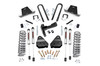 Give your 05-07 Ford Super Duty an impressive upgrade, front to back with Rough CountryΓÇÖs 4.5" Ford Suspension Lift Kit! This easy-to-install lift kit raises the front of your vehicle to be equal height with the rear for a leveled, better-than-stock look that gives an improved ride height and more aggressive appearance.\
This kit features a set of front, lifted coil spacers allowing you gain additional ride height without sacrificing ride quality or performance. A set of radius arm fropbrackets and track bar drop bracket are provided to keep everything at optimum angles for a factory-like ride, even after lifting.\
A set of Rough Country's premium N3 shocks are also included. These fine tuned 10-stage variable high-pressure Nitrogen charged shocks offer a fantastic blend of off-road action and smooth highway ride quality. With a durable 18mm spring-loaded piston rod and faster-cooling 54mm shock body.\
Get the wheels you want! Rough Country's 4.5" Suspension Lift Kit comes with everything you need to fit up to a 35" tire with proper wheel backspacing.\
Best of all, Rough Country's 4.5" Suspension Lift Kit is backed by our Lifetime Replacement Warranty.