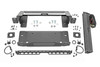 Superior Looks. Looking to take your off-roading game to the next level? Then you need a High Winch Mount! This bad boy works with factory steel modular bumpers for your Ford Bronco and allows the installation of 9500lb or larger winches - perfect for those who like to live on the wild side. Our High Winch Mount also includes an optional 20-inch light bar so you can see what you're getting into. So whether you're an experienced off-roader or just looking to take your adventures to new heights, the High Winch Mount is a must-have!\
Heavy Duty Construction.ΓÇ»This mount is engineered for heavy-duty use, with a 1/4" thick mild steel winch tray and mounts. It also includes 1/4" thick spacers to clear factory tow hooks to install your winch above the factory steel modular bumper. The Bronco High Winch Mount also keeps your adaptive cruise control system in working order, so you can enjoy all the benefits of off-roading without sacrificing safety or style. With this mount, you'll be able to take on any terrain with confidence!\
Installation and Warranty. Rough Country's High Winch Mount includes installation instructions and necessary hardware. In addition, this product is backed with a limited lifetime replacement warranty for manufacturer defects. As such, the product is protected from structural and workmanship damage after the date of purchase. With our industry-leading warranty, give yourself peace of mind when using Rough Country's products! ΓÇ»