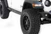 Take your Jeep to the next level with JL Unlimited Rock SlidersΓÇöengineered for maximum protection against rugged terrain, rocky surfaces, and road debris. Designed for the toughest trails, these sliders absorb impacts while adding an aggressive off-road aesthetic. Whether you're conquering the outdoors or cruising the streets, they deliver extreme durability with killer style.Heavy-Duty, Built to Last: Crafted from solid 1-piece, 1/8" thick all-steel construction, these rock sliders offer unbeatable strength and reliability. The flat black powder-coated finish ensures long-lasting corrosion resistance while helping to conceal the exposed frame for a clean, rugged look. Designed for both protection and functionality, the top of the slider doubles as a step, making it easy to access your Jeep in any situation.Hassle-Free Installation: Rough CountryΓÇÖs 100% bolt-on Rock Sliders are engineered for a quick and easy installationΓÇöno drilling required. With all necessary hardware included, you can have them installed and ready for action in just 3-4 hours. Whether you have a body lift or not, these sliders are designed to fit seamlessly.Reliable Coverage & Warranty: Enjoy peace of mind with Rough CountryΓÇÖs 3-year limited warranty, protecting against structural and workmanship defects. Invest in high-quality rock sliders that are built for performance, longevity, and ultimate Jeep protection.