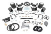 Ideal Leveling: Is your truck your workhorse? The main attraction of a pickup is the ability to haul and tow as needed. However, due to the weight in the bed or the condition of the rear leaf springs, your vehicle may become un-level under load. At Rough Country, we've designed a solution to eliminate these concerns. Introducing Rough Country's Rear Air Spring Kit.Heavy-Duty Construction: Rough Country's Rear Air Spring Kit includes two high-quality, double convoluted air bags, reinforced with durable powder-coated steel brackets and DOT-approved airlines. Whether you're towing a trailer or hauling heavy loads, this kit helps ensure your vehicle remains level, alleviating the strain on your trailer's tongue weight. The kit features 1/4" push-to-connect air fittings for easy installation, along with all necessary bracketry for a secure fit. Rough Country's Air Spring Kit supports up to 5,000 lbs of load, minimizing sway and preventing bottoming out while braking and steering.Easy Installation: Quick and simple setup for immediate use. Rough Country's kit can be installed at home with standard tools in just 5-6 hours, ensuring minimal downtime and fast, hassle-free installation.Onboard Air Compressor and Wireless Controller: For added convenience, Rough Country offers an optional onboard air compressor and wireless controller to easily adjust your air spring kit on the go. Control air pressure at the push of a button from the comfort of your vehicle.Reliable Warranty Coverage: Rough Country's Rear Air Spring Kit includes a limited lifetime warranty on the air springs and a two-year replacement warranty on the compressor, offering lasting protection against manufacturer defects. This industry-leading coverage ensures confidence in both quality and durability, so you can count on Rough Country to keep your truck performing at its best.