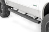 Step up your game.ΓÇ»Give your Ford F-150 the perfect finishing touch with Rough Country's Oval Nerf Step Bars. They feature non-slip foot pads for secure footing with a classic OEM design that looks great on any F-150, including lifted models. These truck bed bars are designed for both form and function with a curved and stylish look.\
Stability and Style. Our Ford F-150 Oval Nerf Steps have been designed with your safety in mind. The 30-degree angled end steps provide convenient access with an extra-wide 4.5-inch stepping area. In addition, they are built into a high-quality tubular nerf rail, providing tons of support and stability. Sealed to protect against corrosion, these rugged and stylish Oval Nerf Side Steps are black powder-coated for long-lasting life.\
Installation.ΓÇ»With no cutting or drilling required to install, installation couldn't be easier. With an estimated 1-2 hours timeframe, this kit can be installed at home using standard tools.ΓÇ»\
Warranty.ΓÇ»Rough Country's Oval Nerf Step Bars are backed with a five-year replacement warranty towards manufacturer defects. As such, the product is protected from structural and workmanship damage after the date of purchase. With our industry-leading warranty, give yourself peace of mind when using Rough Country's products!