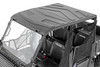 Added Protection. Keep the elements out of your cab with Rough CountryΓÇÖs durable line of Molded UTV Roofs. These high-quality, molded roofs feature an incredibly UV-resistant high-molecular-weight polyethylene construction thatΓÇÖs designed for a lifetime of good looks and functionality.┬á┬á\
Durable Construction. DonΓÇÖt let your expensive side-by-side fall victim to rain and other elements. These handy roofs donΓÇÖt just protect you from the sun, they help keep the contents of your cab - especially any expensive aftermarket add-ons like audio systems or heaters - safe from rain, mud, and anything else that might find its way in through the top of your UTV.\
Installation.┬áRequiring drilling to install, an estimated timeframe of 1 hour is predicted to install this roof. This full kit can be installed at home using standard tools and can be completed efficiently and quickly!\
Limited Lifetime Replacement Warranty. Rough Country's Molded UTV Roofs are backed with a limited lifetime replacement warranty towards manufacturer defects. As such, the product is protected from structural and workmanship damage after the date of purchase. With our industry-leading warranty give yourself peace of mind when using Rough Country's Suspension products!┬á