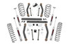 Who says your Jeep TJ can't handle both weekday commutes and weekend trails? Rough Country's 4-inch Lift Kit delivers the perfect balance of off-road performance and smooth highway comfort. Engineered by our Research and Development Team, this kit gives your TJ the clearance and capability it deserves.Lifted Coil Springs for Superior Stance: Precision-tuned, application-specific coil springs provide a 4-inch lift, improved ground clearance, and a factory-like ride on any terrain.Durable Tubular Control Arms: Outfitted with heavy-duty construction and OEM-style rubber bushings, these arms reduce vibration and ensure reliable articulation off-road.Optimized Driveline Geometry: A tubular transfer case drop and included track bar bracket maintain proper driveshaft angles to minimize wear and vibrations.Extended Sway Bar Links: Keep your suspension geometry in check for consistent handling and stability on and off the trail.Premium Shock Options: This kit comes standard with our high-performance N3 shocks, featuring 10-stage variable valving, high-pressure nitrogen charging, and a durable 54mm shock body for long-lasting vibration dampening. Upgrade to V2 Monotube Shocks for faster heat dissipation and precision handling or M1 Monotube Shocks for maximum off-road performance and superior ride control.Transform your Jeep TJ into a capable, trail-ready machine without sacrificing daily driving comfort with Rough Country's 4-inch Lift Kit.