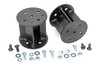 Functionality and Use. When equipping your vehicle with airbags depending on your lift height an airbag spacer is a must-have to ensure that you achieve the functionality out of your new system. Here at Rough Country we are stepping up the game and providing the must-have components to complete your project.┬á\
Strength and integrity. Rough Country's Air Spring Spacer kits feature a heavy-duty 7 gauge steel construction with 1/4 welds to ensure that when in use, they will stand up to the tests of time. Each kit features two spacers and all necessary hardware to install.┬á\
Straightforward Installation. Installing these spacers is lightning fast. Simply secure the supplied hardware to ensure that your airbag is at the appropriate height for your lifted applications.┬á\
Lifetime Replacement Warranty. Rough Country's Air Spring spacers are backed with a lifetime replacement warranty towards manufacturer defects. As such, the product is protected from structural and workmanship damage after the date of purchase. With our industry-leading warranty give yourself peace of mind when using Rough Country's Suspension products!┬á