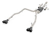 Give your truck an aggressive, throaty growl and killer good looks with Rough CountryΓÇÖs Dual Cat-Back Exhaust System for Chevy Silverado / GMC Sierra 1500┬ámodels. These durable exhaust systems are fine tuned to improve air flow and deliver and the perfect aftermarket exhaust note that will put a smile on your face every time you hit the gas.┬á\
Each kit features a set of high-temp resistant, dual-wall 304 black stainless tips with RC logo for an improved, aggressive look. Upgrading your exhaust note has never been easier! Each kit conveniently installs onto the factory hangers and features stainless clamps for easy assembly with no welding required!┬áTransform your truck today and let your engine ROAR with the best Chevy Silvrado┬áexhaust kit money can buy!