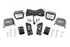Go the extra mile in your UTV, no matter the lighting conditions with Rough CountryΓÇÖs Polaris RZR PRO XP Cube Lights. This LED cube light kit can be set up and easily adjusted to match your needs in darkness and low visibility.\
Rough CountryΓÇÖs LED kit is easy to install, it features a 100% bolt on installation process that mounts to the bottom of the roll cage for a quick and painless upgrade. There are several LED options to choose from, the standard 2-inch black-series LEDs with or without daytime running light function, or, our popular 3-inch Wide Angle Osram LED cube.\
Rough Country LED light cubes are IP67 Waterproof and includes a premium, braided wiring harness with in-line fuse and on/off switch. Each mount features a positionable base that lets you choose the exact angle you prefer for illumination when you need it most. Get the look and function for your UTV where it counts, on and off the trail.