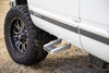 If you are looking for a simple yet stylish solution to make entering your truck or SUV easier, look no further than Rough CountryΓÇÖs Single Hoop Universal Step. Made from cast aluminum for superior strength with no welded seams, these steps have a weight rating of 350 lbs. each. Designed to bolt to every style of rocker on the market, they combine both good looks and functionality. The durable aluminum finish can be left as is, or you can paint to match, or complement your color scheme. The bolt on RC step pad enhances the look, and customization options, while adding grip that assures a steady footing. Get leg up on entering your vehicle, without committing to a full-length bar or running board. Get the Rough Country Single Hoop Universal Step.