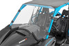 Added Protection and comfortability. Protect the occupants of your Can-Am Maverick from off-road hazards such as rocks, branches, and other debris with Rough Country's Scratch-Resistant Windshields. UTV Windshields offer a clear visual of the trail ahead and allow for a much more comfortable outing!\
High-Quality Polycarbonate Construction. Rough Country UTV windshields are constructed from thick polycarbonate material that is precision cut for a perfect fit. ┬áThe polycarbonate material provides an ideal combination of clarity, flexibility, durability that outperforms glass, acrylic, and other windshield materials.┬á\
Durable Scratch and UV Resistance. Each windshield is not only constructed from thick polycarbonate material but enhanced by a secondary AR2 hard-coating process.┬á This process completely coats the windshield with a hardened, scratch-resistant barrier.┬á This treatment also provides the additional benefit of UV protection.\
Easy Installation.┬áWith a simple strap-on installation process, installing a Rough Country windshield couldn't be easier.┬á Within 15 ΓÇô 30 mins you can be ready to hit the trails. ┬á\
Limited-Lifetime Replacement Warranty. Rough Country's Scratch-Resistant Windshields are backed with a limited lifetime replacement warranty towards manufacturer defects. As such, the product is protected from structural and workmanship damage after the date of purchase. With our industry-leading warranty give yourself peace of mind when using Rough Country's Suspension products!