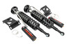 Unrivaled Performance: Unmatched Ride Quality. Experience the pinnacle of off-road control with Rough Country's 2.5 Vertex 8-Stage Adjustable Reservoir Coilovers - precision-engineered to dominate any terrain while delivering a smooth, customizable ride.Dial In Your Ride: With an 8-stage adjustable damping system, you have complete control over your suspension. Whether you're cruising city streets or tackling extreme off-road challenges, a simple turn of the dial fine-tunes your ride for comfort or aggressive performance.Built for the Extreme: Featuring a monotube design with an external remote reservoir, these nitrogen-charged coilovers increase oil capacity and damping sensitivity for superior heat dissipation and fade resistance. A massive 2.5-inch piston and 22mm chrome-hardened piston rod ensure maximum durability and performance in the toughest conditions.Engineered for Durability: A 3-stage seal system prevents dirt, debris, and fluid leakage, while the honed steel body and heat-treated alloy bearing extend longevity. The zinc-plated finish with a double clear coat and unbeatable salt spray resistance (over 400 hours) provide exceptional corrosion protection.Premium Design: These coilovers don't just perform - they turn heads. Featuring CNC-machined billet aluminum accents, a laser-etched RC logo, and premium "Vertex" decals, they combine high-end aesthetics with rugged reliability. They also feature a durable braided steel reservoir line and a laser-etched bracket system, ensuring a sleek, professional finish.Backed by Confidence: Covered by Rough Country's 3-year manufacturer's warranty, these coilovers offer long-term reliability and peace of mind for every adventure.Upgrade your ride today with Rough Country's 2.5 Vertex Coilovers - because performance, durability, and style should never be compromised.