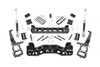 Give your 2WD┬áFord F-150 an aggressive new look and unparalleled off-road performance with Rough Country's 4-inch Suspension Lift. This all-inclusive kit features everything needed to take your Ford off the freeway and into the fields. Featuring a set of durable lifted knuckles and strut spacers, you'll gain enough ride height to run up to 33-inch tires! A 1/4-inch thick plate steel high clearance front and rear cross member bring uncompromised strength and good looks to your truck, featuring a laser-cut "RC" logo and an easy-to-install design. Our Fabricated Rear Blocks offer considerably more strength than their cast iron counterparts, and were specifically engineered by Rough Country to prevent against axle-wrap. A set of Rough Country's premiere off-road shock absorbers are also included in this kit. No cutting or drilling required to install, and best of all this kit is backed by Rough Country's Lifetime Replacement Warranty!