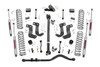 When it comes to your four-door Jeep JL, we know you need a lift that won't let you down. Our 3.5 Inch Lift Kit delivers legendary off-road prowess and smooth on-road handling.Increased Ground Clearance: Get ready to conquer those rocky trails and rough terrains like a boss! Our lift kit gives your Jeep Wrangler Rubicon the extra inches it needs to clear obstacles with ease.Front-to-Rear Leveling: Tired of that nose-down stance? Ditch the unbalanced Jeep life with our leveling kit. We bring symmetry to your ride, lifting the front to match the rear, giving you a smooth and steady journey.Tuned Coil Springs for Superior Performance: Your Jeep's handling and ride quality matter, and we get that. Our coil springs come dialed in with OEM spring rates, delivering top-notch handling and a plush ride. Our linear coil rate springs take it up a notch, ensuring impeccable handling and stability, even when the terrain gets wild.Additional Tire Clearance: Who doesn't want bigger, beefier tires? Our lift kit makes room for larger tires (up to 35 inches), giving your Jeep a more aggressive look that will turn heads on and off the road!Heavy-Duty Track Bar: Our included track bar is an absolute beast, constructed from forged solid steel for unparalleled strength and durability. With its massive 1.25-inch outside diameter and rugged OEM-style rubber bushings, it's built to handle anything the off-road throws its way.Durable CV Driveshaft: The factory shaft does not have adequate clearance once lifted and will cause damage to the Rzeppa joint if the driveshaft spins while the suspension is fully flexed or articulated. Rough Country's extended Front CV Driveshaft eliminates this issue allowing you to flex your suspension with more peace of mind!Easy Installation: We know you'd rather be off-roading than in the garage all day. That's why our lift kit is designed for easy installation, so you can hit the trails in no time.