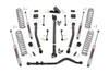 When it comes to your four-door Jeep JL, we know you need a lift that won't let you down. Our 3.5 Inch Lift Kit delivers legendary off-road prowess and smooth on-road handling.Increased Ground Clearance: Get ready to conquer those rocky trails and rough terrains like a boss! Our lift kit gives your Jeep Wrangler the extra inches it needs to clear obstacles with ease.Front-to-Rear Leveling: Tired of that nose-down stance? Ditch the unbalanced Jeep life with our leveling kit. We bring symmetry to your ride, lifting the front to match the rear, giving you a smooth and steady journey.Tuned Coil Springs for Superior Performance: Your Jeep's handling and ride quality matter, and we get that. Our coil springs come dialed in with OEM spring rates, delivering top-notch handling and a plush ride. Our linear coil rate springs take it up a notch, ensuring impeccable handling and stability, even when the terrain gets wild.Additional Tire Clearance: Who doesn't want bigger, beefier tires? Our lift kit makes room for larger tires (up to 35 inches), giving your Jeep a more aggressive look that will turn heads on and off the road!Heavy-Duty Track Bar: Our included track bar is an absolute beast, constructed from forged solid steel for unparalleled strength and durability. With its massive 1.25-inch outside diameter and rugged OEM-style rubber bushings, it's built to handle anything the off-road throws its way.Durable CV Driveshaft: The factory shaft does not have adequate clearance once lifted and will cause damage to the Rzeppa joint if the driveshaft spins while the suspension is fully flexed or articulated. Rough Country's extended Front CV Driveshaft eliminates this issue allowing you to flex your suspension with more peace of mind!Easy Installation: We know you'd rather be off-roading than in the garage all day. That's why our lift kit is designed for easy installation, so you can hit the trails in no time.