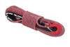 Replace your worn out line with Rough Country's super-durable Synthetic Winch Rope! This 3/8in replacement rope is 85 feet long and rated for up to 16,000lbs of recovery power!  Synthetic ropes yield a far greater strength to weight ratio than steel ropes, making them more durable and reliable in recovery scenarios. When steel ropes fray they can produce sharp, painful barbs, a symptom that is not possible with synthetic rope lines. Plus, synthetic ropes do not store energy under stress like steel ropes do, making the safer to operate in the event of breakage.