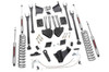 Gain greater travel and improved handling while adding ground clearance and aggressive style with Rough CountryΓÇÖs 4-Link F-250 Lift Kit for models without rear factory contact overload springs.This innovative kit allows you to replace your factory arms with a 4-Link setup, using Rough CountryΓÇÖs durable, fixed upper arms and adjustable lower control arms. A set of radius arm drop brackets maintain proper geometry and allow for proper caster setting, which is crucial to maintain factory handling.This kit includes a set of lifted coil springs, radius arm drop-brackets, and ultra-durable, fabricated Anti-wrap rear blocks that prevent binding and axle wrap. This kit also includes stainless steel extended brake lines and brake line brackets to ensure you have everything you need to install your lift. Best of all, this kit features Rough CountryΓÇÖs Nitrogen-Charged N3 Shock Absorbers for the ultimate balance in off-road performance and a smooth highway ride. Includes Rough CountryΓÇÖs Lifetime Replacement Warranty