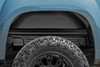 Give your rear wheel wells superior protection and a striking, new look with Rough CountryΓÇÖs Rear Wheel Well Liners. Made of high-density Polyethylene plastic, these durable liners help conceal the unsightly gap between the body and frame which is more noticeable after lifting. The stylish, contoured design is perfectly tailored for a precise fit to your truck, while the all-black finish helps bring an aggressive look to the rear of your vehicle.Rough Country Rear Wheel Well Liners offer an extra barrier of protection to help shield your wheel wells from rocks, mud, salt, and harsh weather. With all the small, hard to clean areas covered, cleanup is fast and simple.Installation is easy too! Rough Country Rear Wheel Well Liners feature a bolt-on installation process thatΓÇÖs easy enough to do with common tools in a home garage.