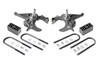 If you want to easily transform the look of your truck, look no further than Rough Country's 2in / 2.5in Lowering Kit for 82-04 Chevy S-10 pickups. Our easy-to-install Lowering Kit is a total transformation, offering a sleek, modern look that keeps heads turning!\\
A set of sturdy Driver and Passenger Lowering Spindles offer plenty of strength and durability while helping maintain a factory-like ride. Also included are a set of Fabricated rear blocks, offering superior strength and reliability over cast blocks. All together, this kit drops the ride height of your S-10, S-15, Blazer or Jimmy by 2in in the front and 2.5in in the rear, offering a sleek, level drop while keeping other crucial components in line. Best of all, This easy-to-install lowering kit features a simple, 100% bolt-on installation process.