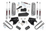 Ultimate Performance Upgrade.ΓÇ»Need more ground clearance? The 4-Inch Lift Kit from Rough Country is designed to give your Bronco 4WD truck a level ride height, enabling you to go off-roading with confidence and style. The Rough Country lift kit is engineered to last and will allow you to access more of your vehicle's potential and improve performance in extreme off-road conditions.\
Form, Function, and Protection. At Rough Country, we know our stuff when it comes to upgrading your Bronco with all the necessary components. Our 4-Inch Kit high-quality system includes lifted coil springs, radius arm drop brackets, 3" lift blocks, and more. This kit works together to give you better control in all terrains. So, whether you are headed out on the highway or venturing into the great outdoors, your vehicle can handle it with ease.\
Installation and Warranty. Installation is a breeze with this kit's simple design and rock-solid components. You'll have everything you need to install it in 6 to 8 hours! In addition, Rough Country backs its products up by providing a Limited Lifetime Warranty. As such, the product is protected from structural and workmanship damage after the date of purchase. With our industry-leading warranty, give yourself peace of mind when using Rough Country's products.