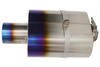GReddy - Universal Titanium Oval Muffler 2.5in ID Muffler Inlet - 11003525 Photo - Close Up