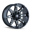 Mayhem 8090 Rampage 20x9 / 8x165.1 BP / 0mm Offset / 130.8mm Hub Gloss Black Milled Wheel - 8090-2981M Photo - Primary