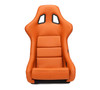 NRG FRP Bucket Seat w/Brown Vinyl Material - Large - FRP-302BR-V Photo - Close Up