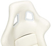 NRG FRP Bucket Seat White Vinyl Material (Large) - FRP-302WT-V Photo - Close Up
